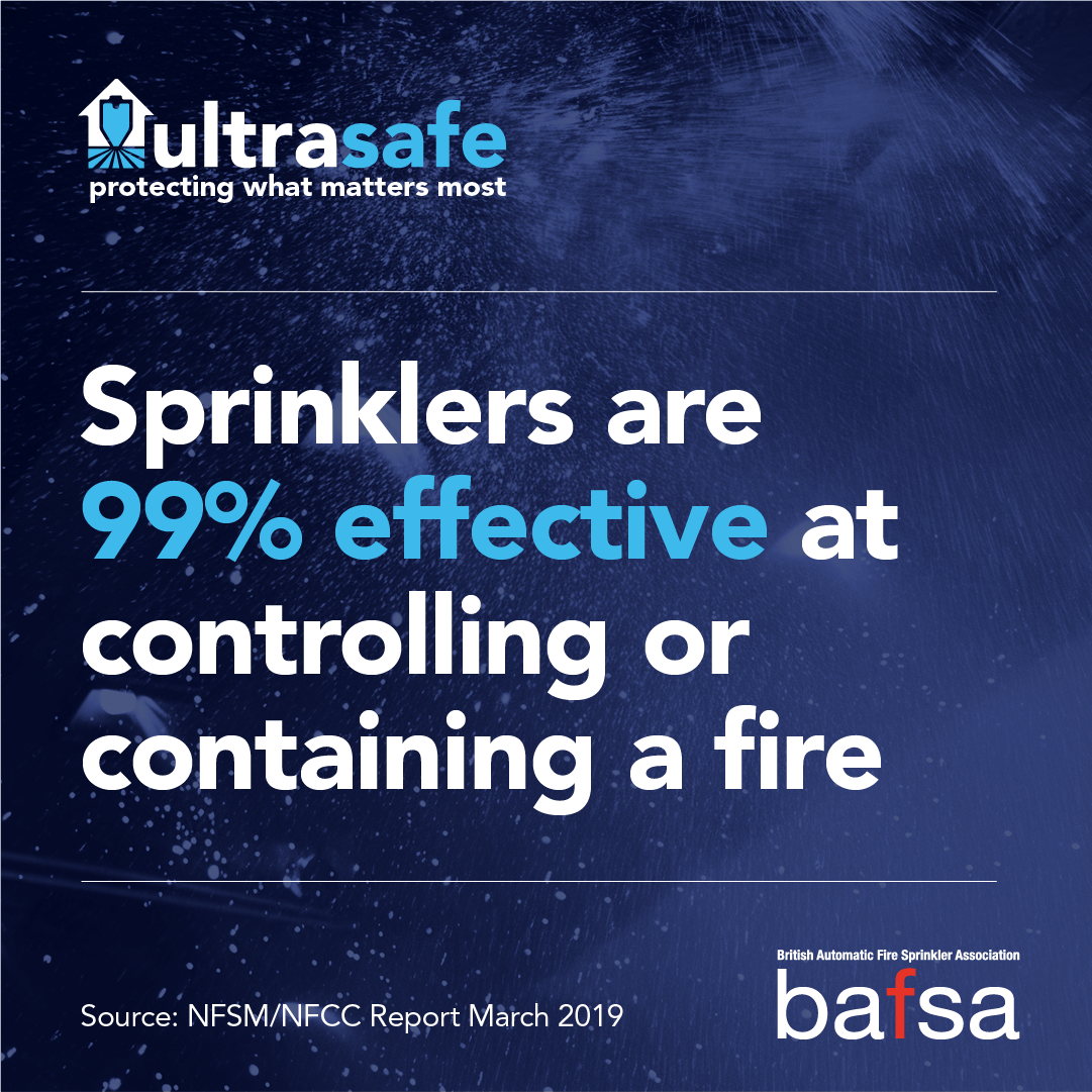 sprinklers are 99% effective at controlling a fire