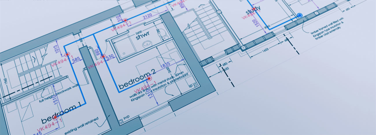 2D Design for Sprinkler Systems and Dry Risers